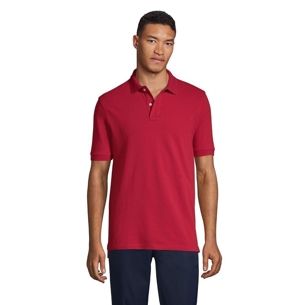 Mens Short Sleeve Mesh Polo Shirt Size S